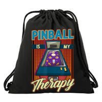 Pinball Is My Therapy Pinball Wizard Classic Retro Drawstring Bag