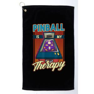 Pinball Is My Therapy Pinball Wizard Classic Retro Platinum Collection Golf Towel