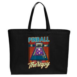 Pinball Is My Therapy Pinball Wizard Classic Retro Cotton Canvas Jumbo Tote