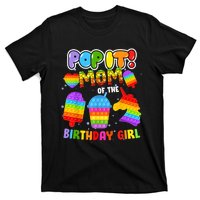 Pop It Mom Of The Birthday Girl Fidget Family Matching T-Shirt