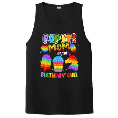 Pop It Mom Of The Birthday Girl Fidget Family Matching PosiCharge Competitor Tank