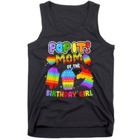 Pop It Mom Of The Birthday Girl Fidget Family Matching Tank Top