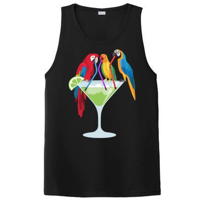 Parrots Ing Margarita Tropical Vacation Hawaiian Birds Cool Gift PosiCharge Competitor Tank