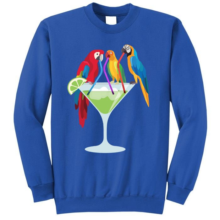 Parrots Ing Margarita Tropical Vacation Hawaiian Birds Cool Gift Sweatshirt