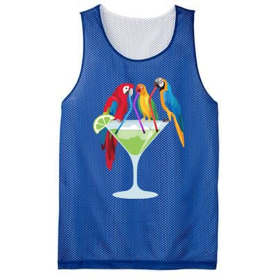 Parrots Ing Margarita Tropical Vacation Hawaiian Birds Cool Gift Mesh Reversible Basketball Jersey Tank