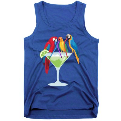 Parrots Ing Margarita Tropical Vacation Hawaiian Birds Cool Gift Tank Top