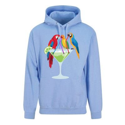 Parrots Ing Margarita Tropical Vacation Hawaiian Birds Cool Gift Unisex Surf Hoodie