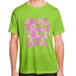 Pink In My Holly Xmas Jolly Era Groovy Retro Christmas Gift Adult ChromaSoft Performance T-Shirt