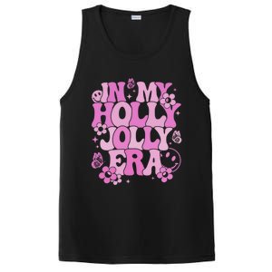 Pink In My Holly Xmas Jolly Era Groovy Retro Christmas Gift PosiCharge Competitor Tank