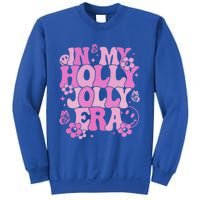 Pink In My Holly Xmas Jolly Era Groovy Retro Christmas Gift Sweatshirt