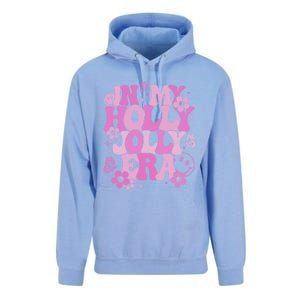 Pink In My Holly Xmas Jolly Era Groovy Retro Christmas Gift Unisex Surf Hoodie