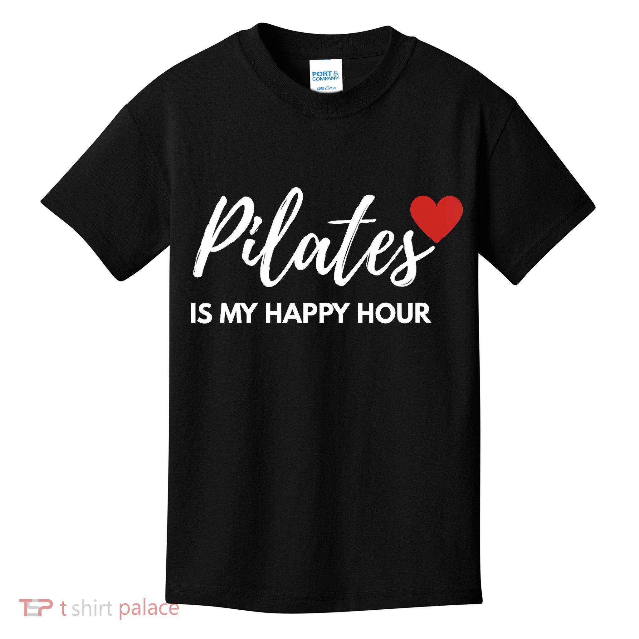  Pilates Is My Happy Hour Stress Relief V-Neck  Kids T-Shirt