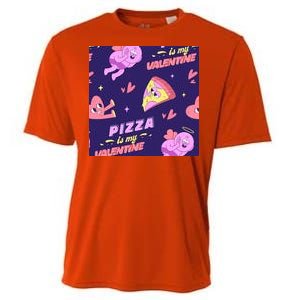 Pizza Is My Valentine Funny Cooling Performance Crew T-Shirt