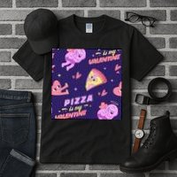 Pizza Is My Valentine Funny Tall T-Shirt