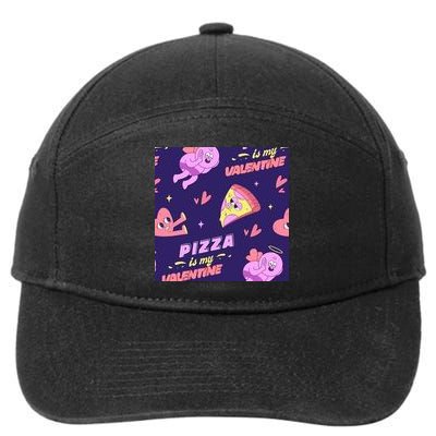 Pizza Is My Valentine Funny 7-Panel Snapback Hat