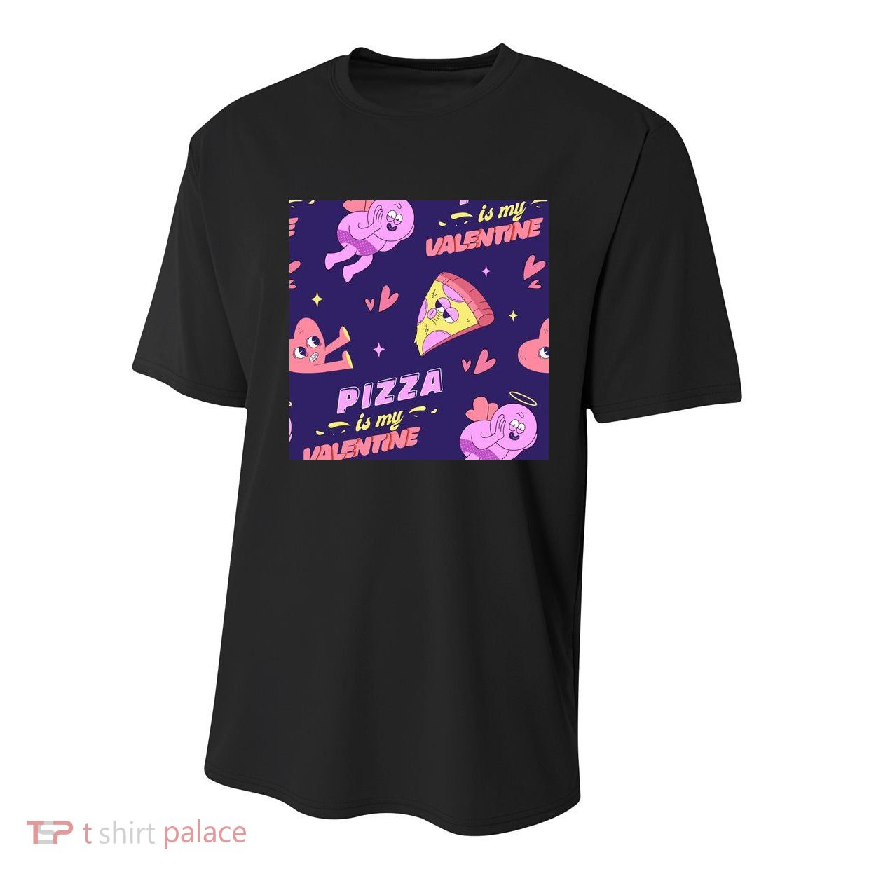 Pizza Is My Valentine Funny Youth Performance Sprint T-Shirt