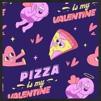 Pizza Is My Valentine Funny Golf Towel