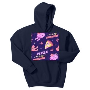 Pizza Is My Valentine Funny Kids Hoodie