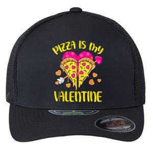 Pizza Is My Valentine Funny Valentines Day Cute Gift Flexfit Unipanel Trucker Cap