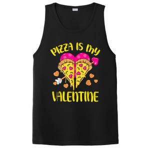 Pizza Is My Valentine Funny Valentines Day Cute Gift PosiCharge Competitor Tank