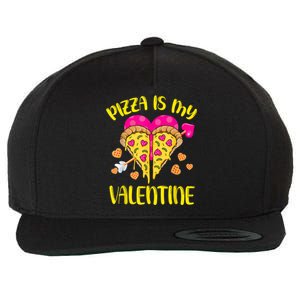 Pizza Is My Valentine Funny Valentines Day Cute Gift Wool Snapback Cap