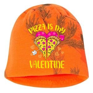 Pizza Is My Valentine Funny Valentines Day Cute Gift Kati - Camo Knit Beanie