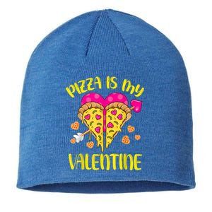 Pizza Is My Valentine Funny Valentines Day Cute Gift Sustainable Beanie