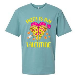 Pizza Is My Valentine Funny Valentines Day Cute Gift Sueded Cloud Jersey T-Shirt