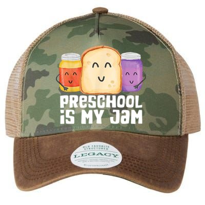 Preschool Is My Jam Back To School Funny Legacy Tie Dye Trucker Hat