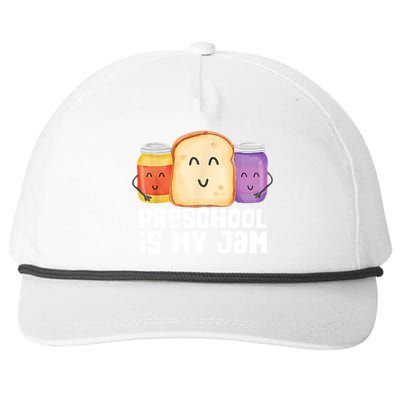 Preschool Is My Jam Back To School Funny Snapback Five-Panel Rope Hat