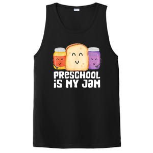 Preschool Is My Jam Back To School Funny PosiCharge Competitor Tank