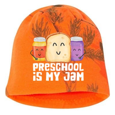 Preschool Is My Jam Back To School Funny Kati - Camo Knit Beanie