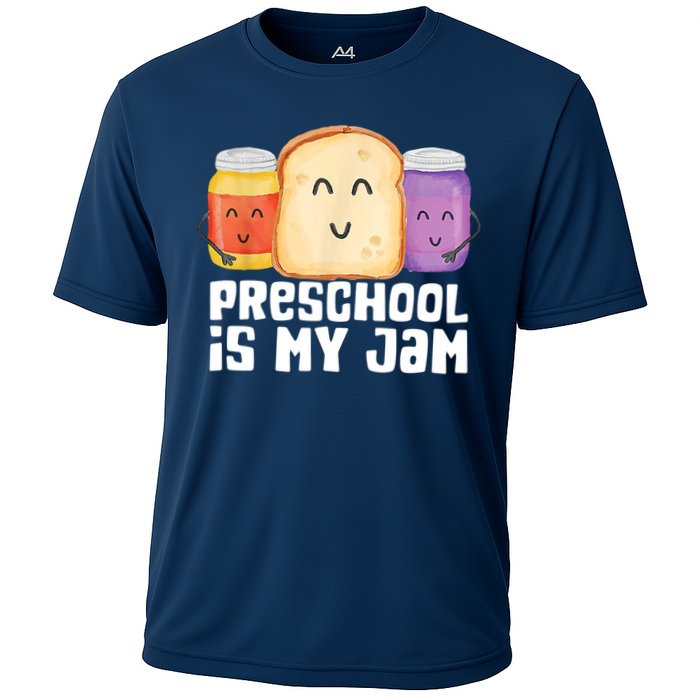 Preschool Is My Jam Back To School Funny Cooling Performance Crew T-Shirt