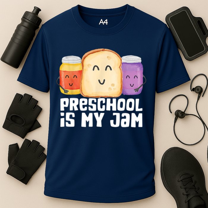 Preschool Is My Jam Back To School Funny Cooling Performance Crew T-Shirt