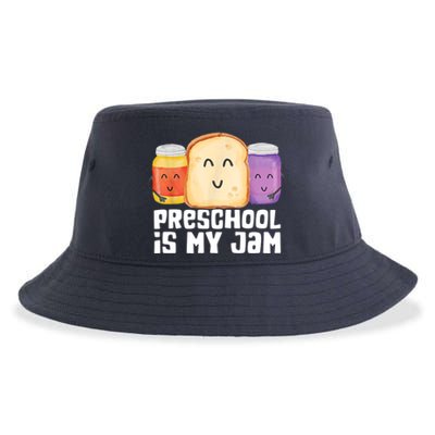 Preschool Is My Jam Back To School Funny Sustainable Bucket Hat