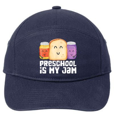 Preschool Is My Jam Back To School Funny 7-Panel Snapback Hat