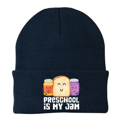 Preschool Is My Jam Back To School Funny Knit Cap Winter Beanie