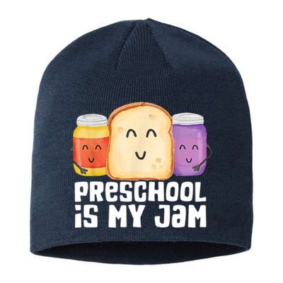 Preschool Is My Jam Back To School Funny Sustainable Beanie