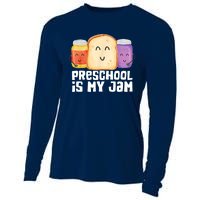 Preschool Is My Jam Back To School Funny Cooling Performance Long Sleeve Crew