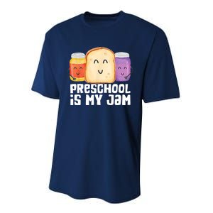 Preschool Is My Jam Back To School Funny Performance Sprint T-Shirt