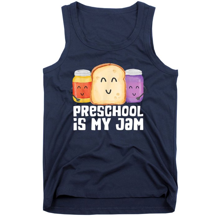 Preschool Is My Jam Back To School Funny Tank Top