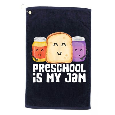 Preschool Is My Jam Back To School Funny Golf Towel