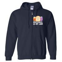 Preschool Is My Jam Back To School Funny Full Zip Hoodie