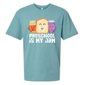 Preschool Is My Jam Back To School Funny Sueded Cloud Jersey T-Shirt