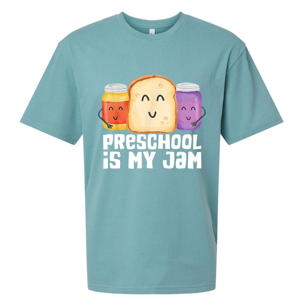 Preschool Is My Jam Back To School Funny Sueded Cloud Jersey T-Shirt