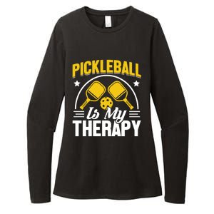 Pickleball Is My Therapy Cute Gift Womens CVC Long Sleeve Shirt