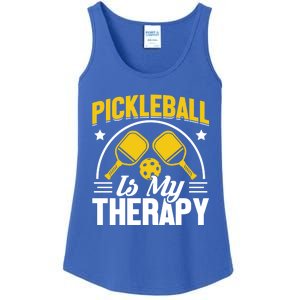 Pickleball Is My Therapy Cute Gift Ladies Essential Tank