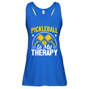 Pickleball Is My Therapy Cute Gift Ladies Essential Flowy Tank