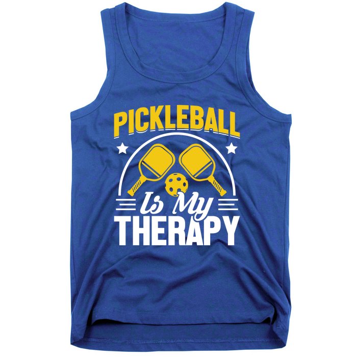 Pickleball Is My Therapy Cute Gift Tank Top