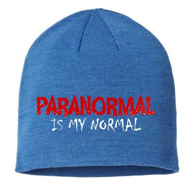 Paranormal Is My Normal Investigator Ghost Hunter Halloween Gift Sustainable Beanie